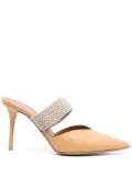 Malone Souliers Maisie 90mm leather mules - Neutrals