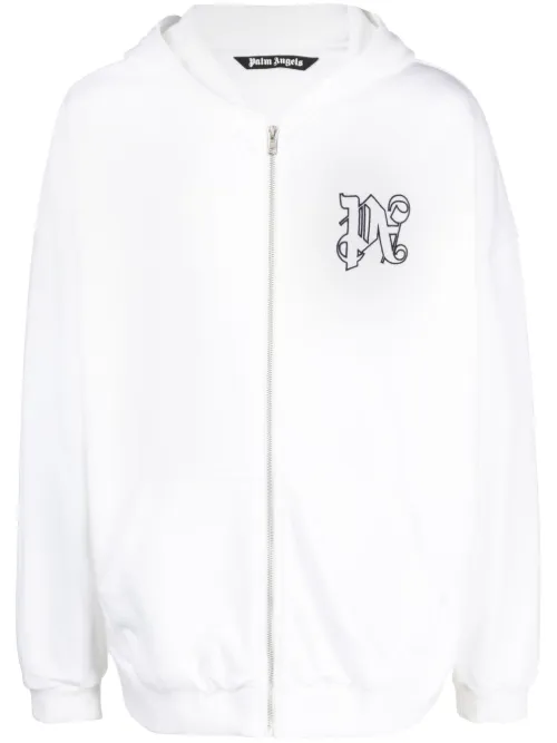 Hoodie à motif monogrammé brodé - Palm Angels - Modalova