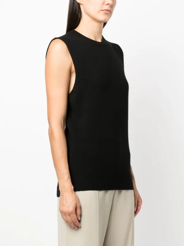 Jil Sander ノースリーブ カシミアトップ | ブラック | FARFETCH JP