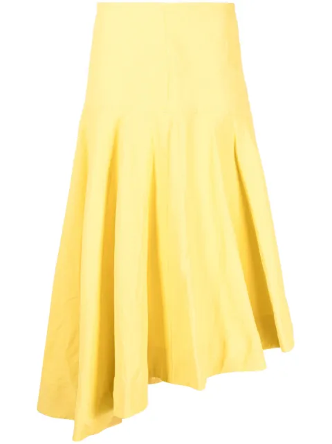 Jil Sander falda midi con diseño asimétrico