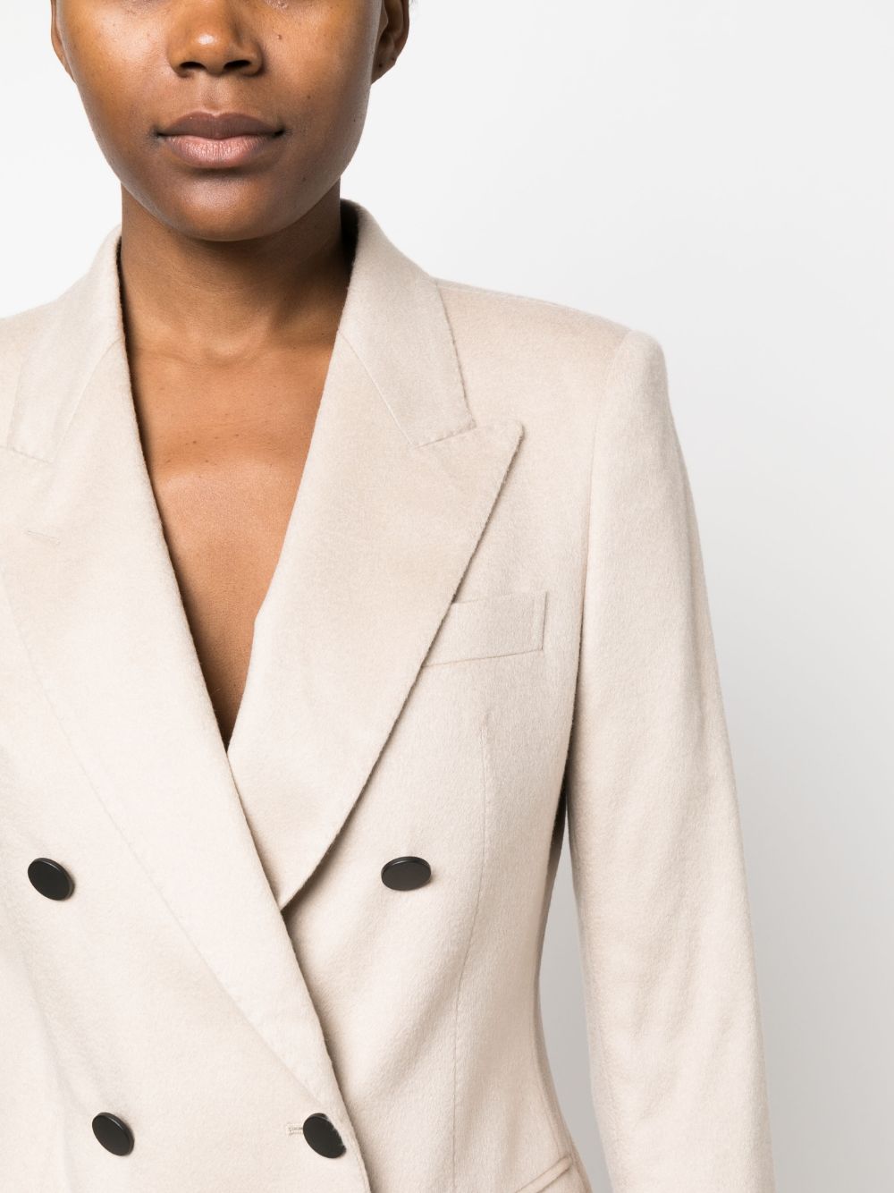 Tagliatore double-breasted cashmere blazer Women