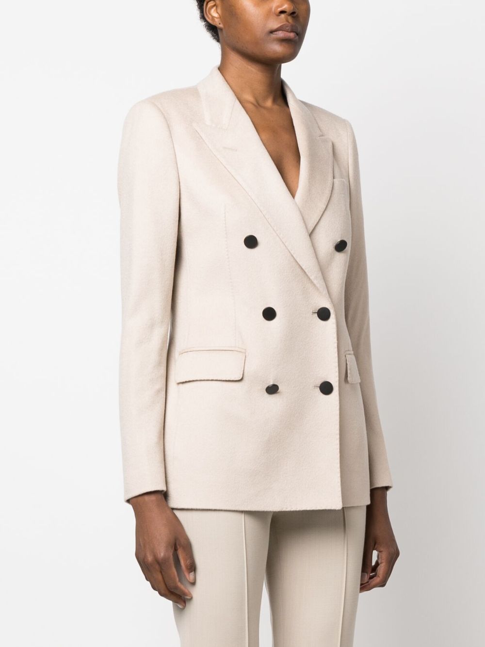 Tagliatore double-breasted cashmere blazer Women