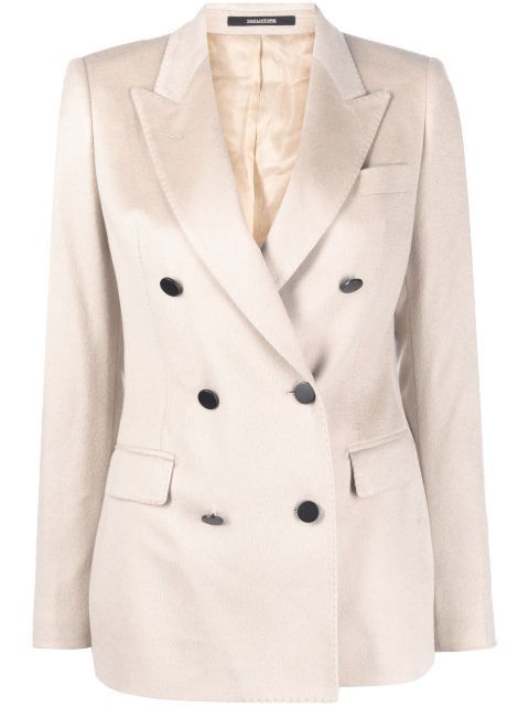 Tagliatore double-breasted cashmere blazer Women