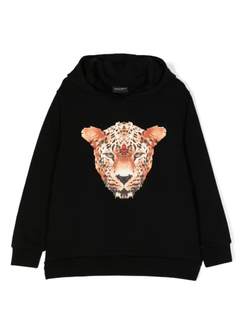 Marcelo Burlon County Of Milan Kids leopard-print cotton-blend sweatshirt