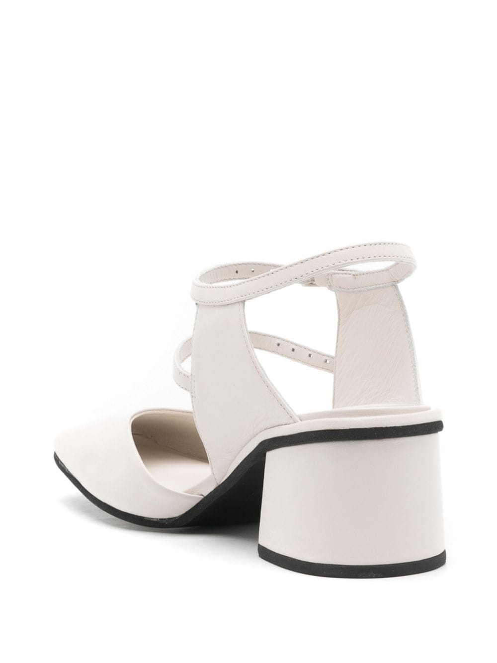 Shop Studio Chofakian Studio 131 45mm Leather Sandals In White
