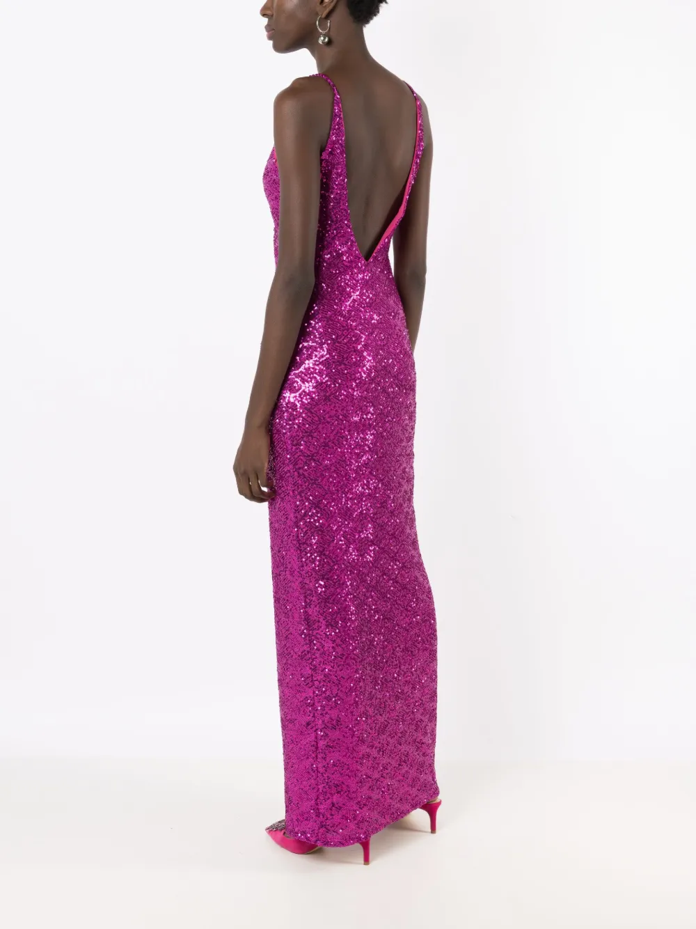 Image 2 of LUIZA BOTTO Vestido longo com paetês