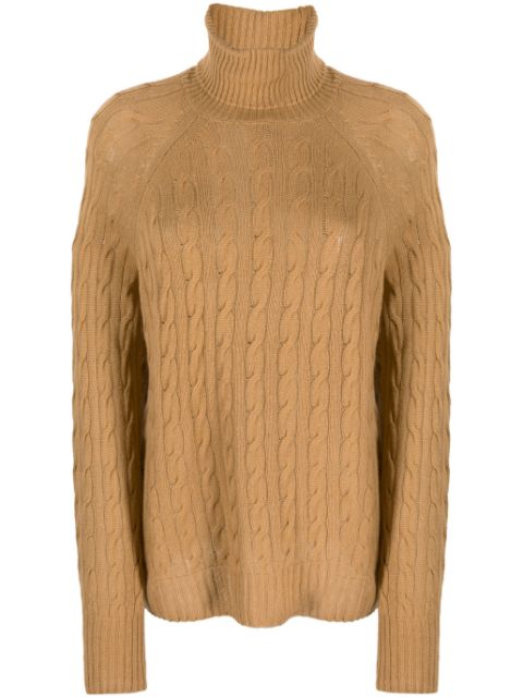 ETRO cable-knit roll-neck jumper Women