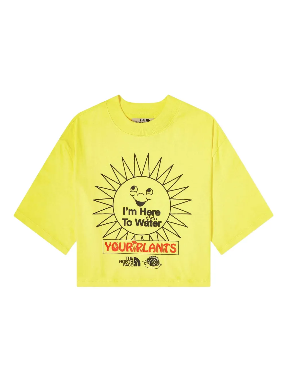 The North Face x Online Ceramics T-shirt met print Geel