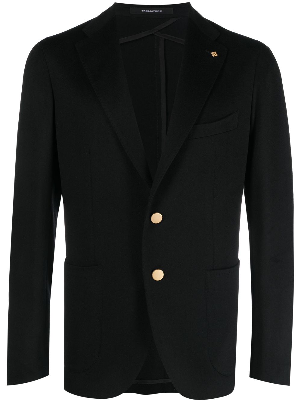 Tagliatore logo-plaque single-breasted blazer Men