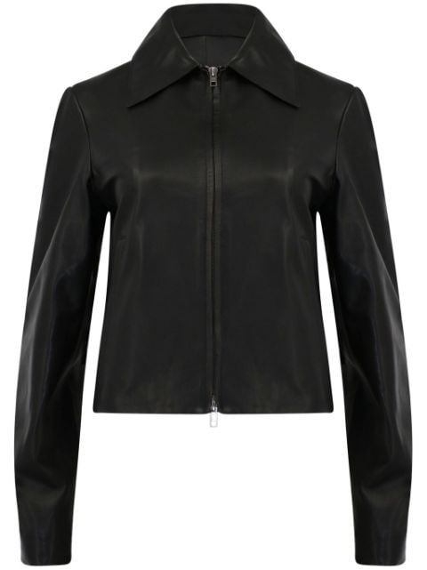 Vince zip-up leather jacket