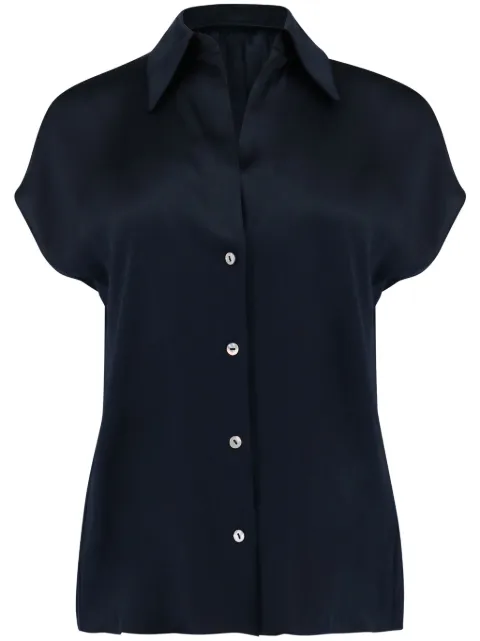 Vince short-sleeve silk shirt
