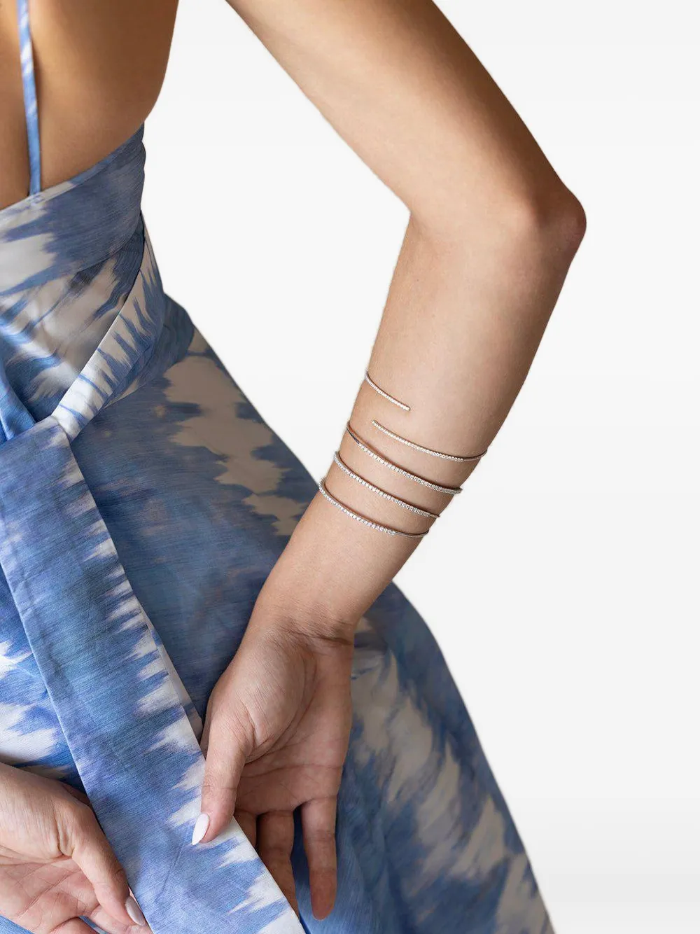 Mattia Cielo 18K white gold diamonds tennis bracelet - Argento