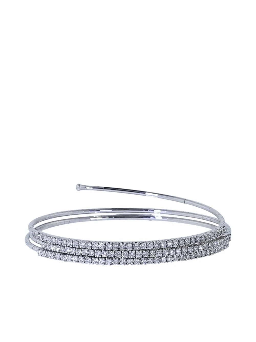 Mattia Cielo RUGIADA TENNIS SET 3 WRAP BRACELET - Argento