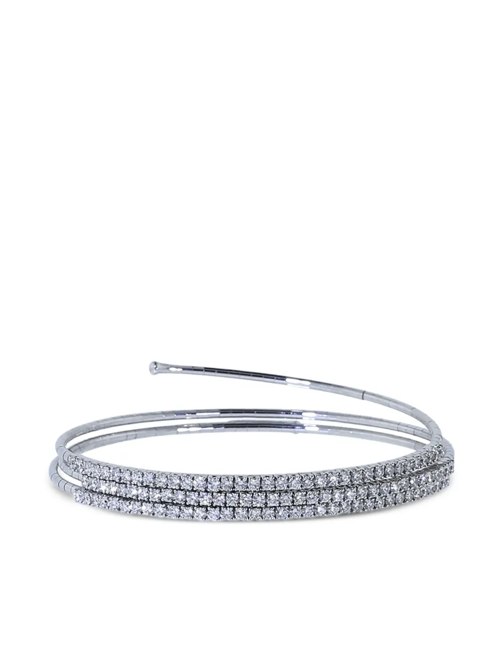 Mattia Cielo RUGIADA TENNIS SET 3 WRAP BRACELET | فضي | Image 1