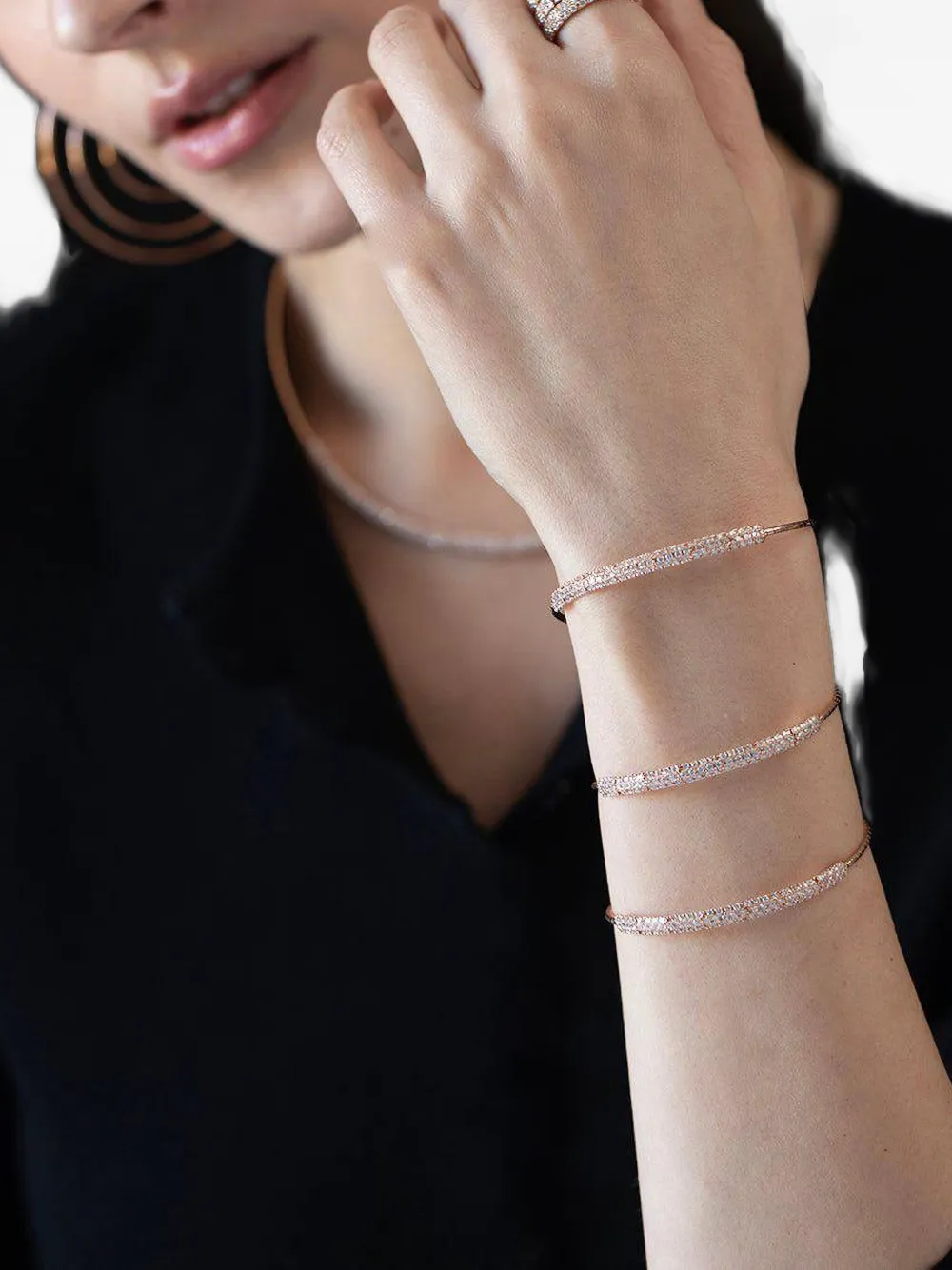 Mattia Cielo 18K rose gold Rugiada diamonds ring - Oro