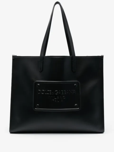 Dolce & Gabbana Shopper mit Logo-Prägung