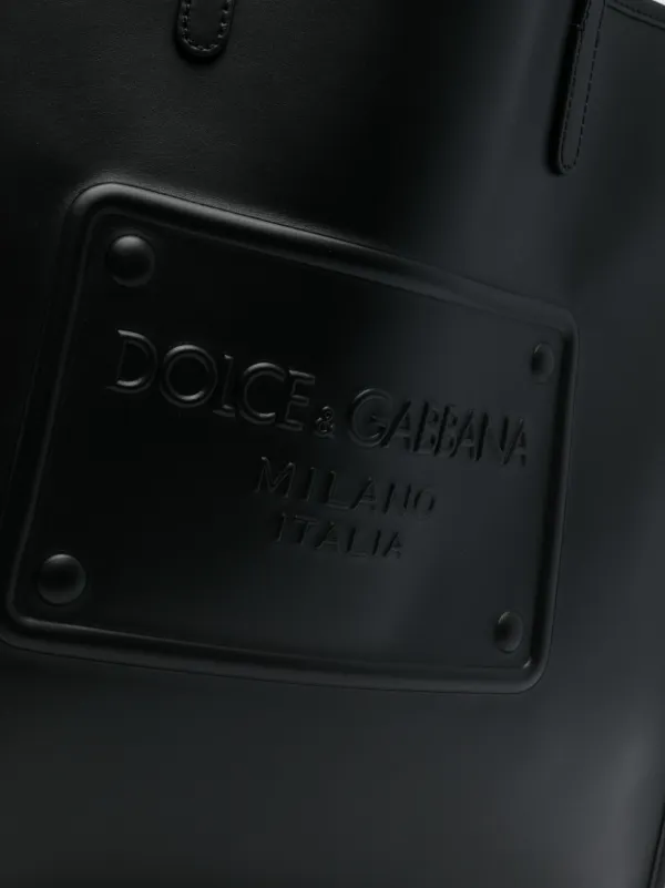 Dolce & Gabbana レザートートバッグ | ブラック | FARFETCH JP