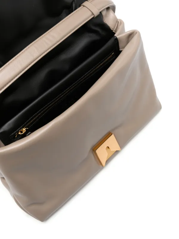 Marni Prisma レザーショルダーバッグ M | ニュートラル | FARFETCH JP