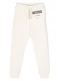 Moschino Kids logo-print cotton track pants - White