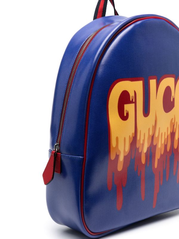 Gucci Gucci Print Leather Backpack - Farfetch