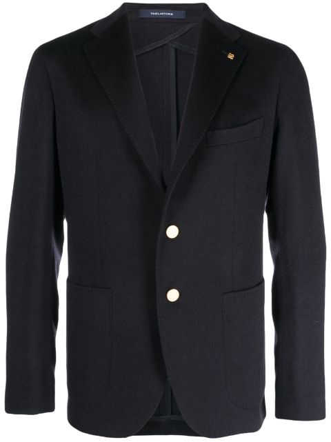 Tagliatore logo-plaque single-breasted blazer Men