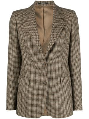 Tagliatore Houndstooth single-breasted Wool Blazer - Farfetch