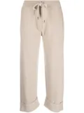 Brunello Cucinelli drawstring cropped track pants - Neutrals