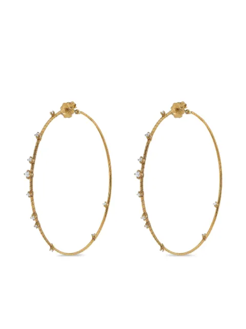 Mattia Cielo 18k gold Rugiada diamond hoops