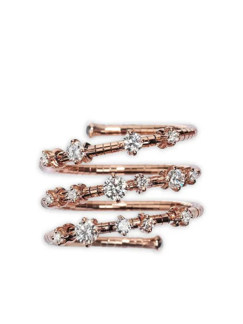 Mattia Cielo 18k rose gold Three Wrap diamond ring