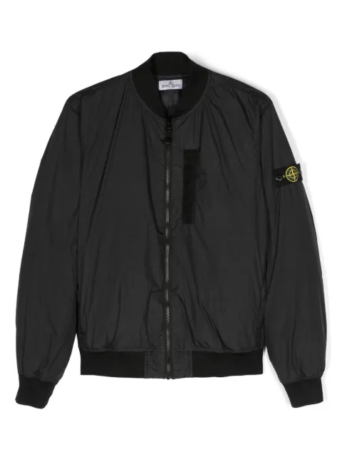 Stone Island Junior Compass-motif bomber jacket