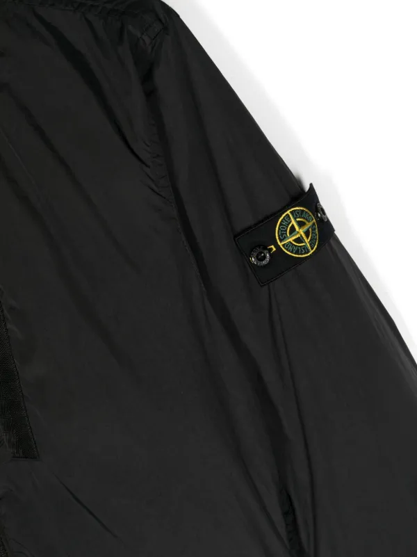 Stone Island Junior ボンバージャケット | ブラック | FARFETCH JP