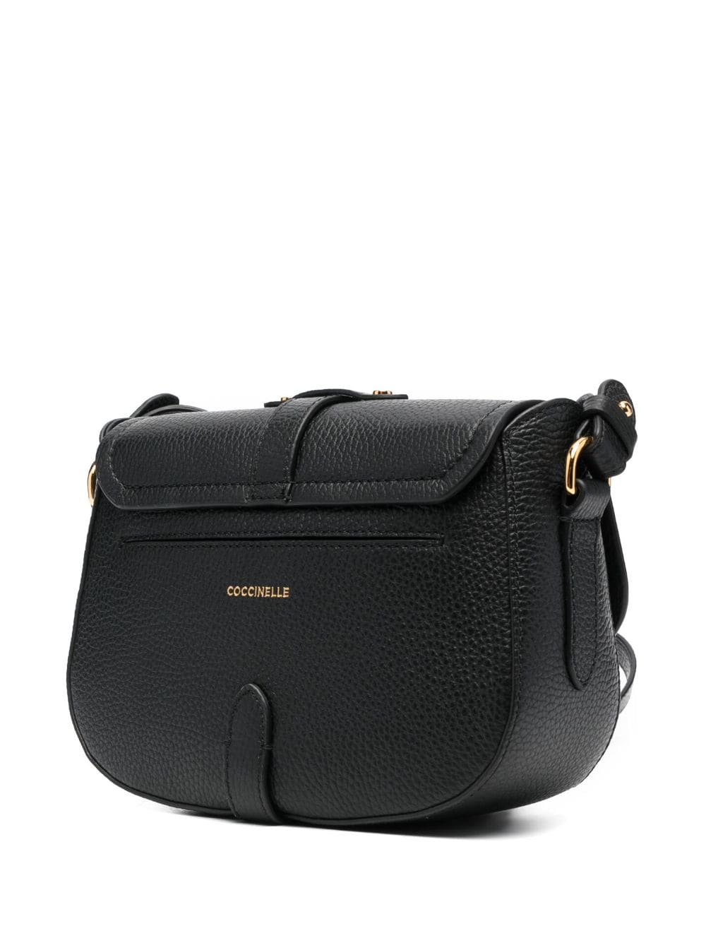 Shop Coccinelle Magalu Leather Crossbody Bag In Black