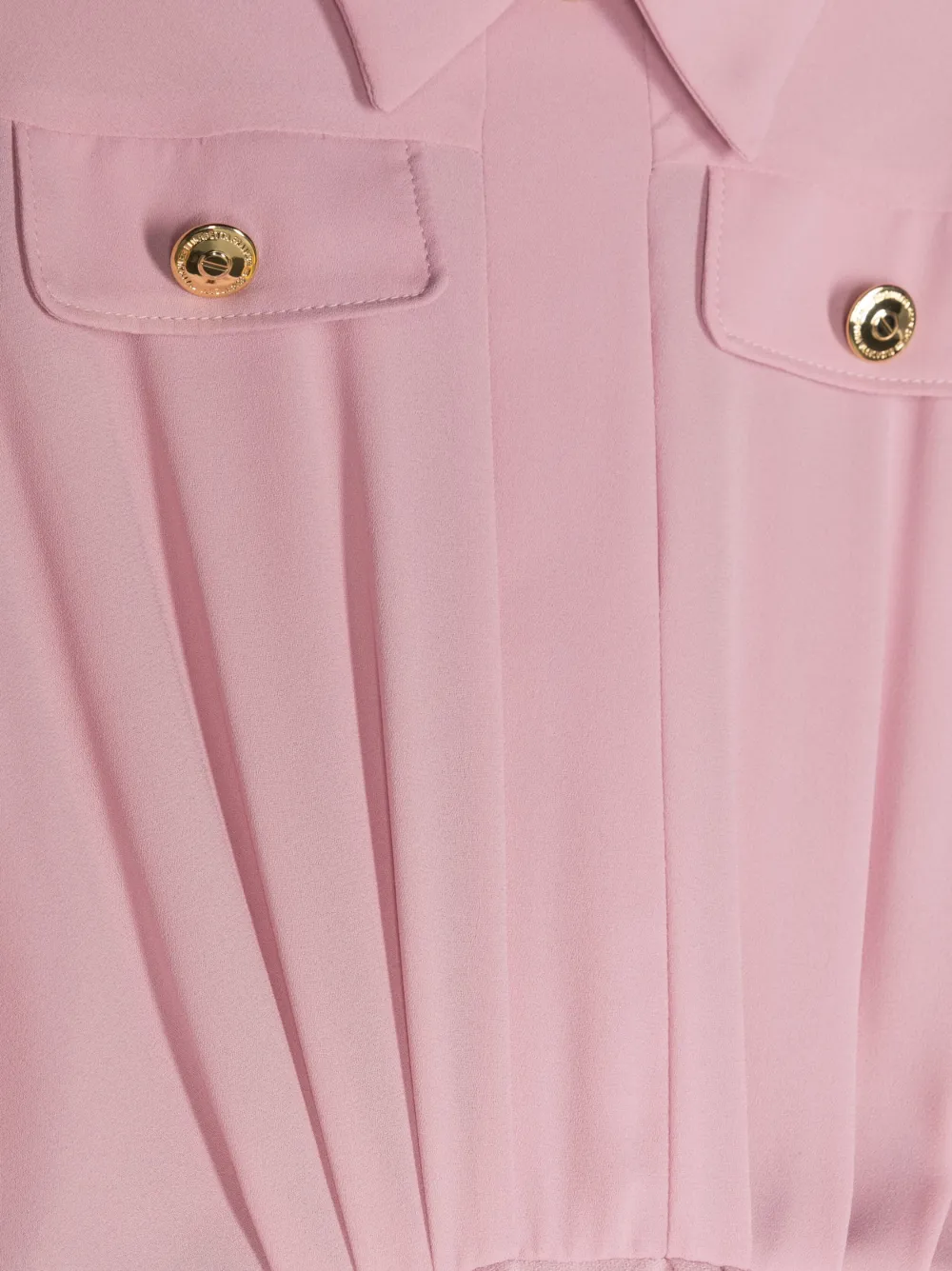 Elisabetta Franchi La Mia Bambina Jurk met geplooid detail Roze