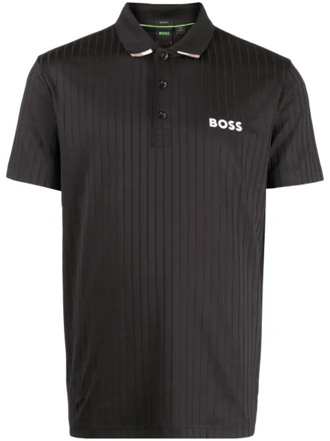 BOSS ribbed polo shirt 