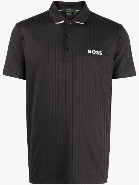 BOSS ribbed polo shirt 