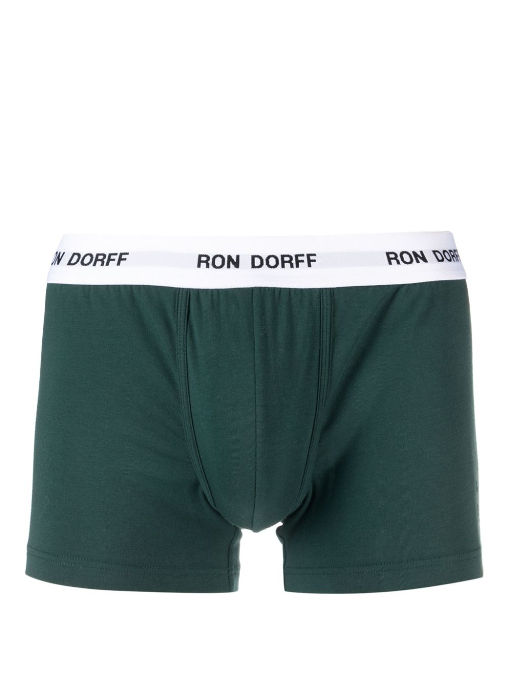 Ron Dorff Drie boxershorts met logoband - Wit