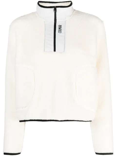 Colmar contrast-trim half-zip fleece sweatshirt