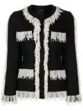 Huishan Zhang Cecil tweed jacket - Black