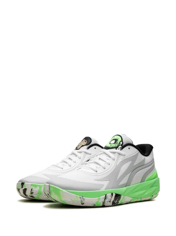 28cm PUMA MB.02 Lo LaMelo Ball トリプルホワイト PUMA MB.02 Low Surfaces in 