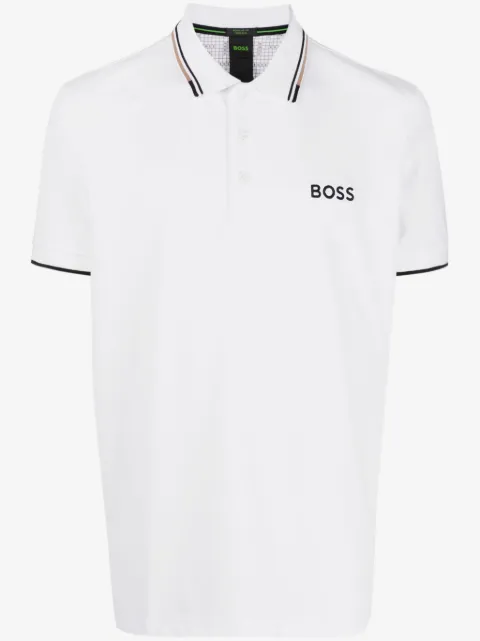 BOSS polo à logo brodé