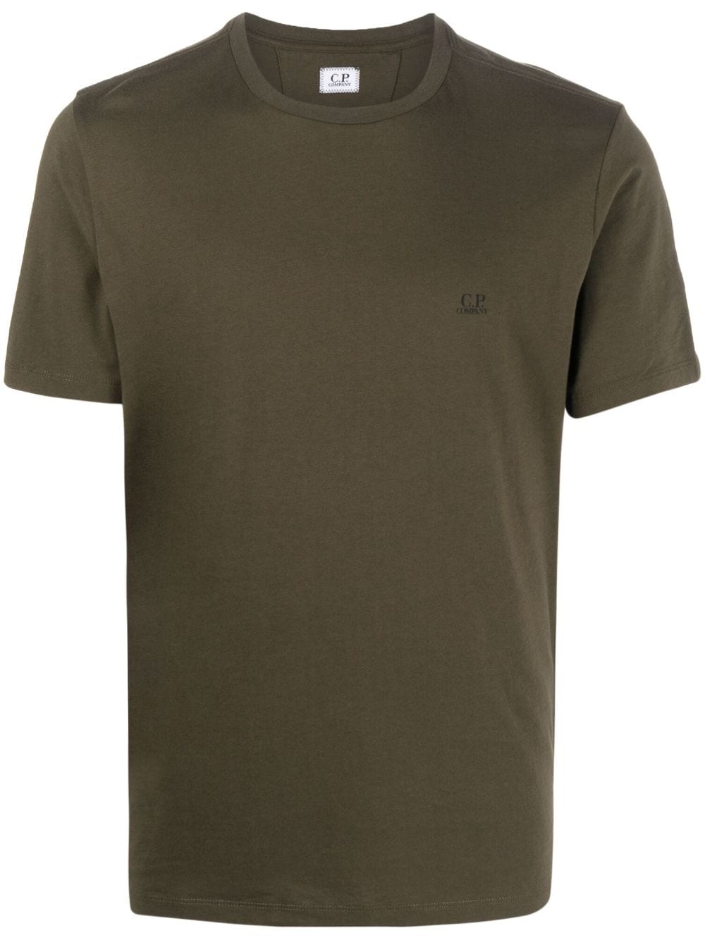 C.p. Company Logo-print Cotton T-shirt In Green