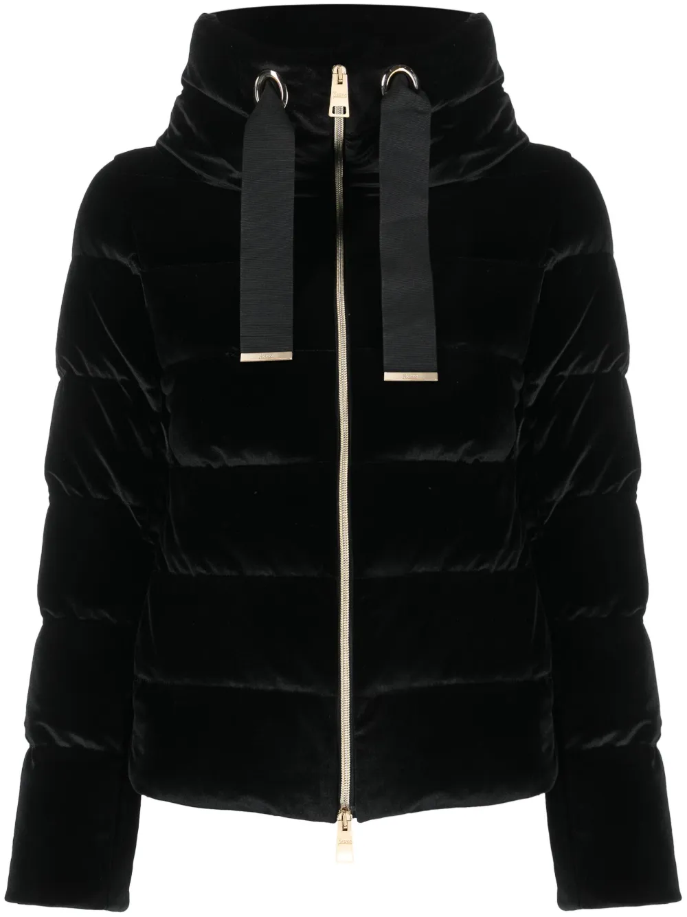 Black velvet best sale puffer jacket