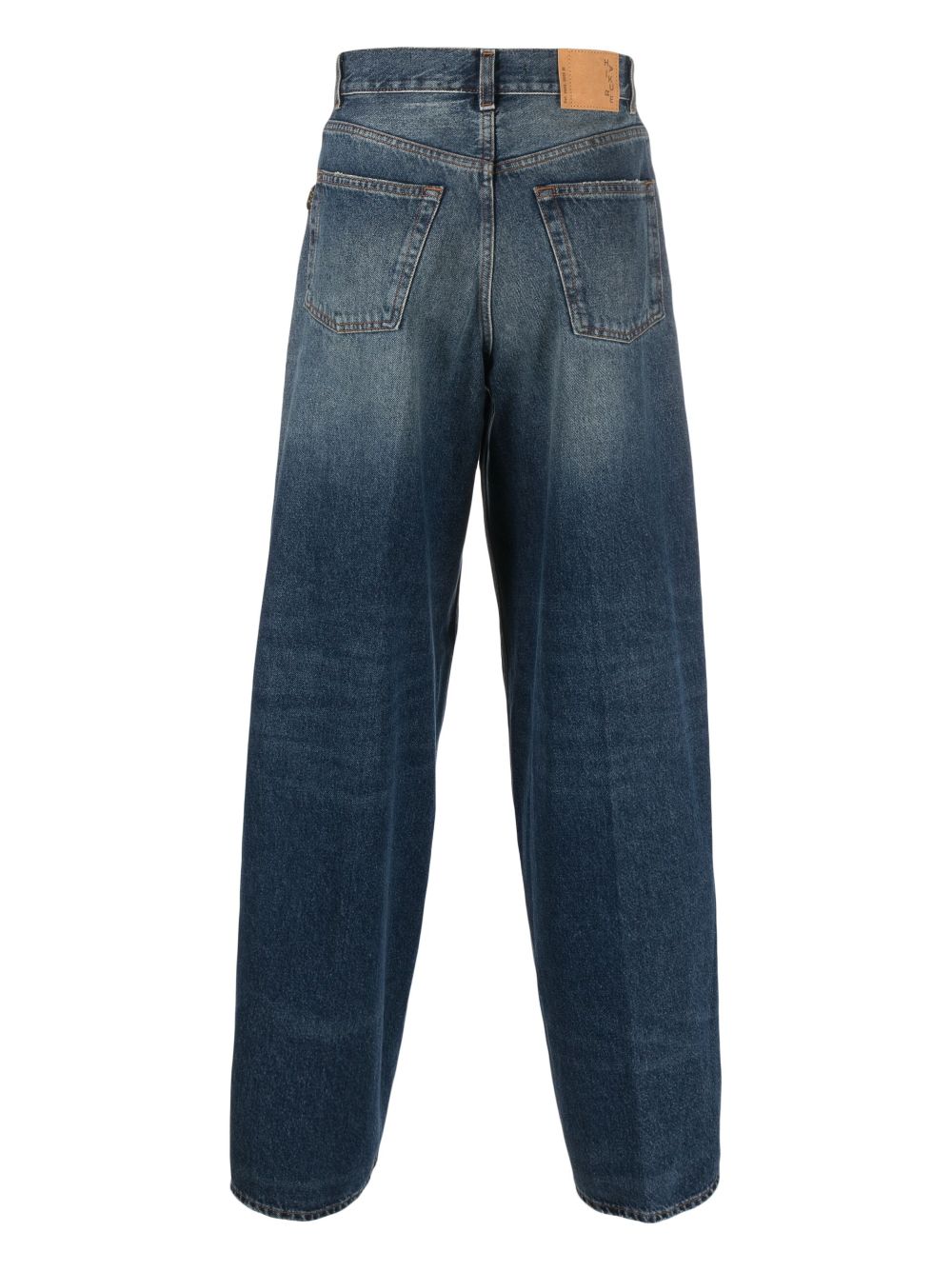 Haikure stonewashed wide-leg jeans - Blauw