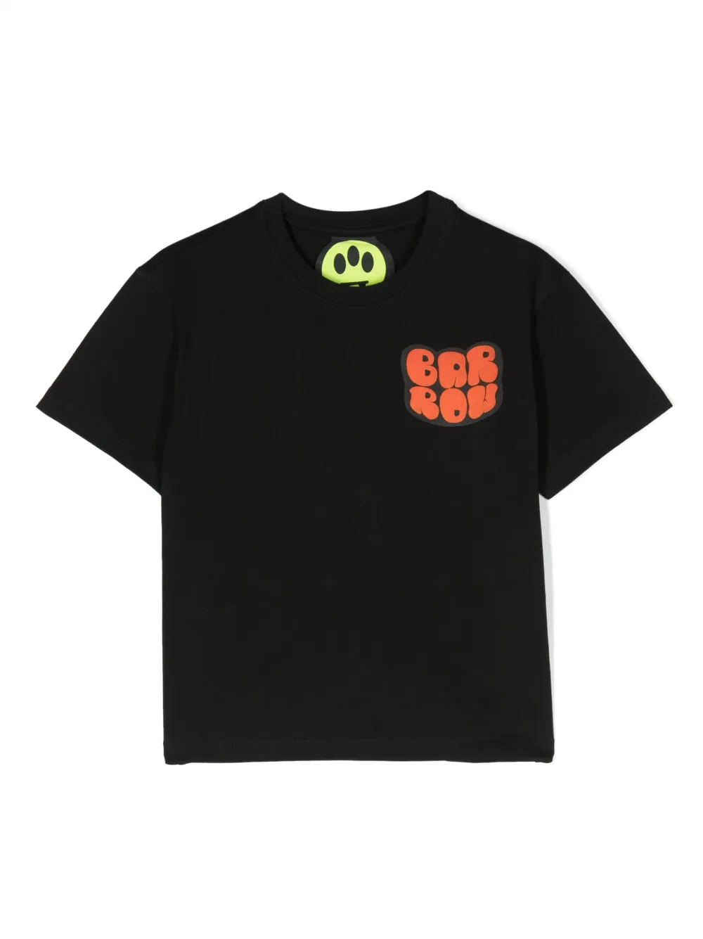 Barrow Kids' Logo-print Crew-neck T-shirt In Black