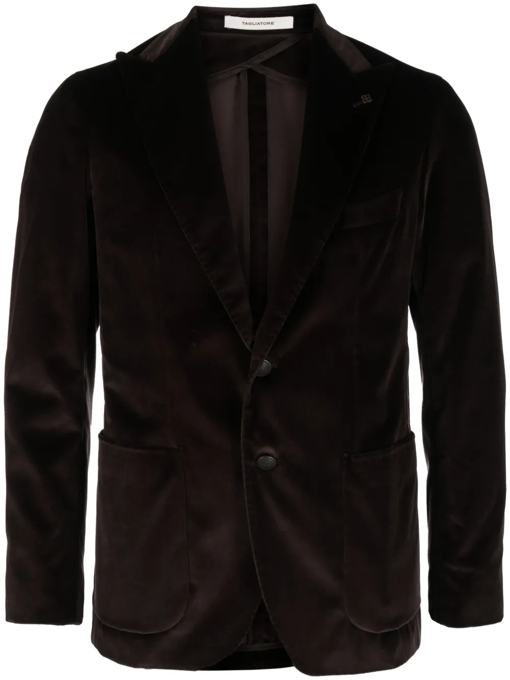 Tagliatore blazer de terciopelo con botones | marrón | Image 1