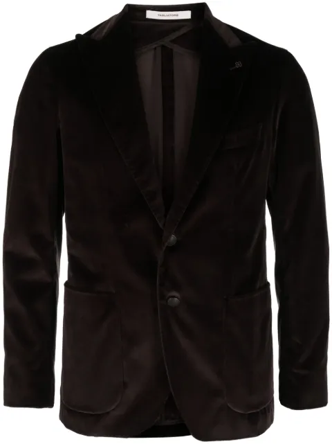 Tagliatore single-breasted velvet blazer