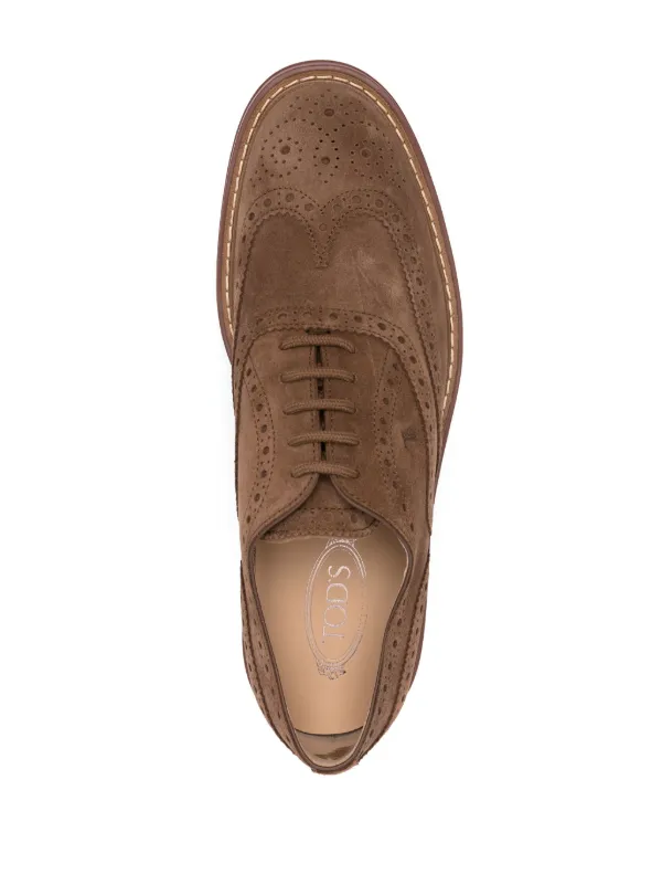 Tod's lace-up Suede Brogues | Brown | FARFETCH