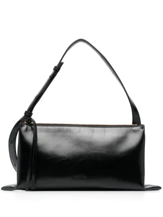 Jil Sander Empire レザー ショルダーバッグ | ブラック