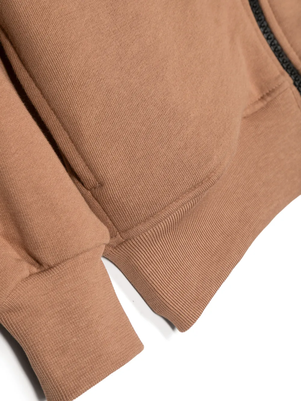 Barrow Logo-print Zip-up Hooded Jacket In Brown
