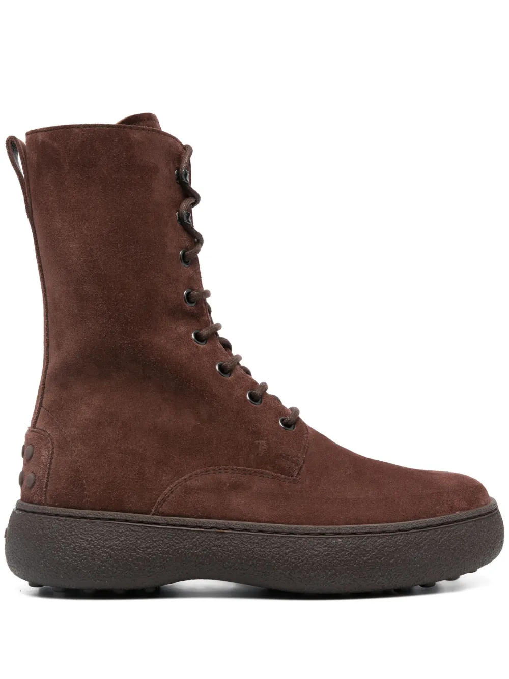 Tod's bottines en daim WG à lacets | marron | Image 1